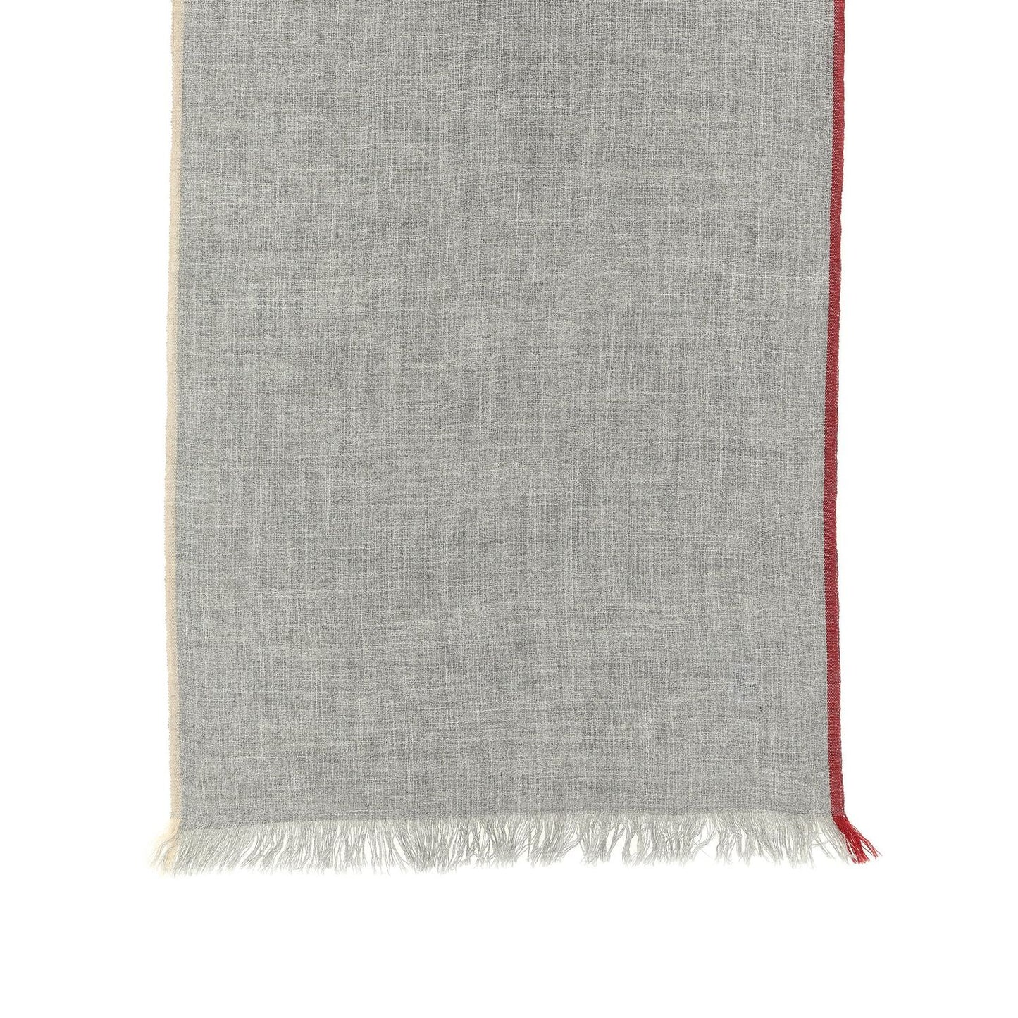 Brunello Cucinelli Gray Virgin Wool Scarf