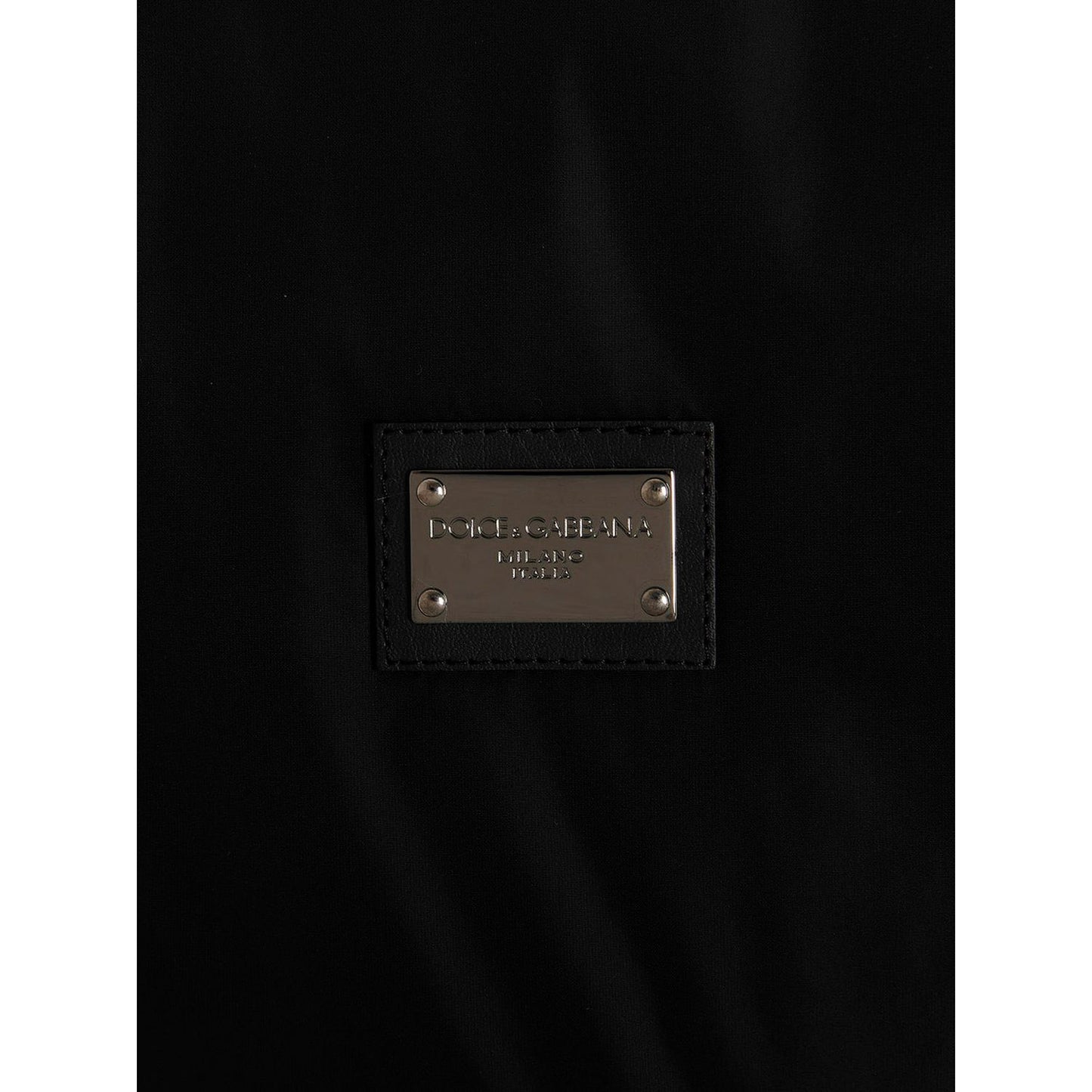 Dolce & Gabbana Black Polyamide Bomber
