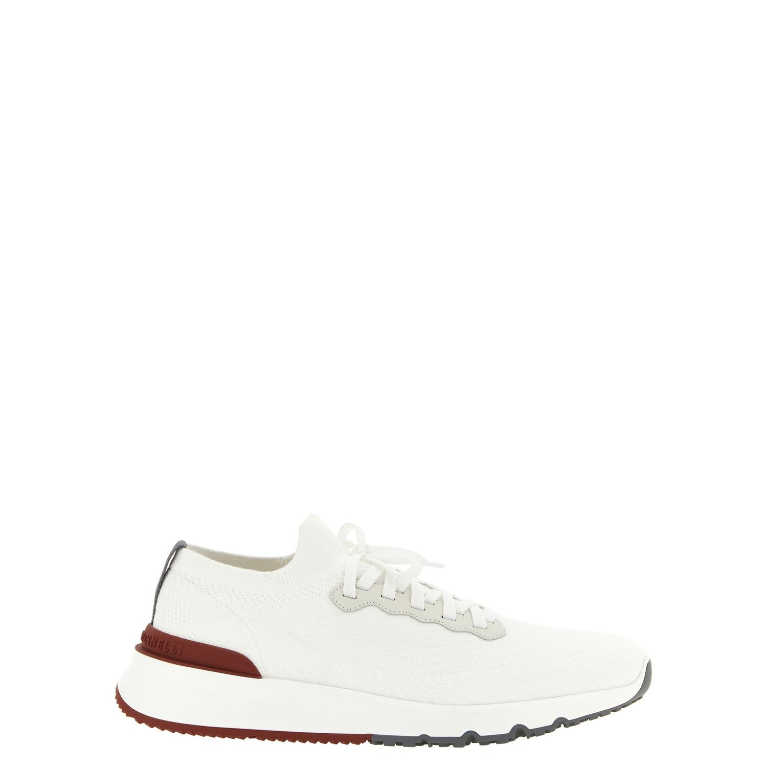 Brunello Cucinelli White Polyethylene Athletic Sneakers