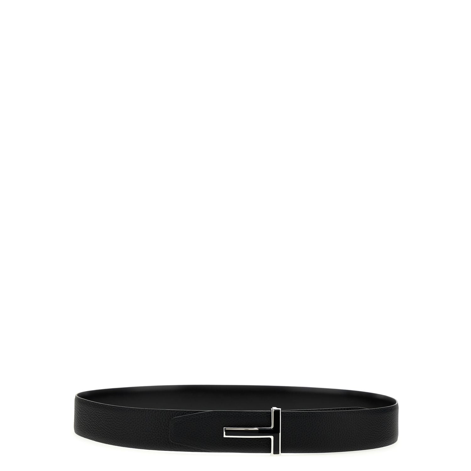 Tom Ford Black Calfskin Regular Belt