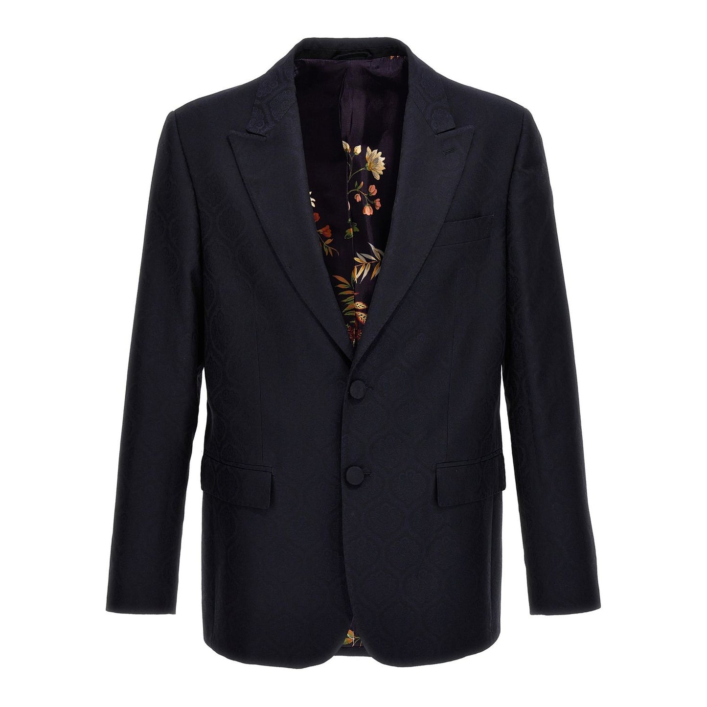 Etro Blue Cotton Blazer