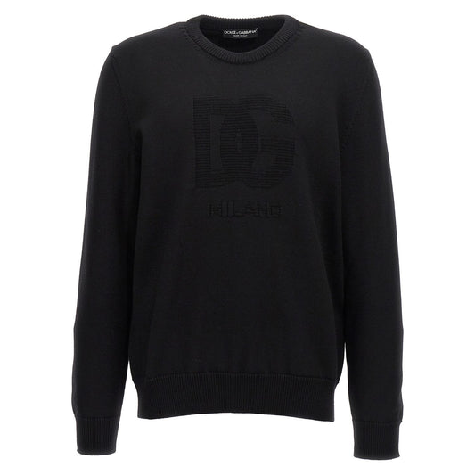 Dolce & Gabbana Black Virgin Wool Cardigan
