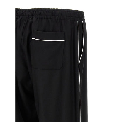Dolce & Gabbana Black Virgin Wool Casual Pants