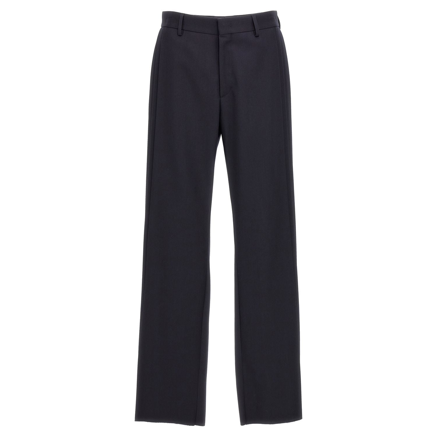 Fendi Blue Polyester Casual Pants