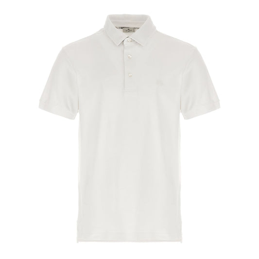 Etro White Cotton Polo Shirt