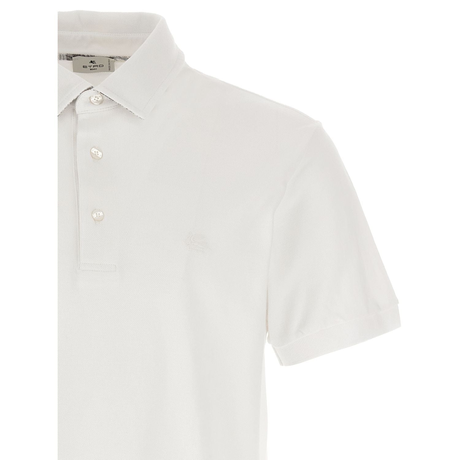 Etro White Cotton Polo Shirt