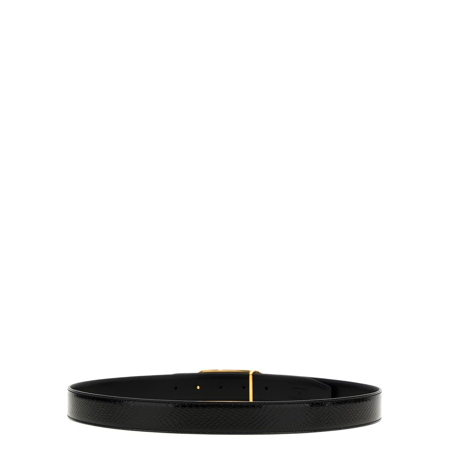 Tom Ford Black Leather Regular Belt