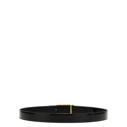 Tom Ford Black Leather Regular Belt