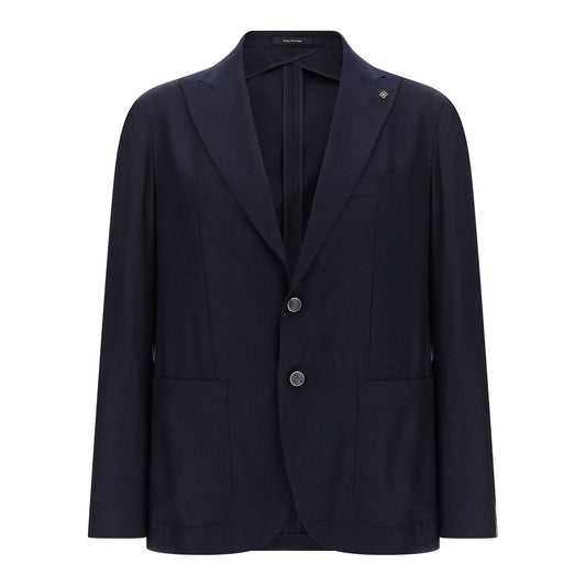 Tagliatore Blue Silk Blazer