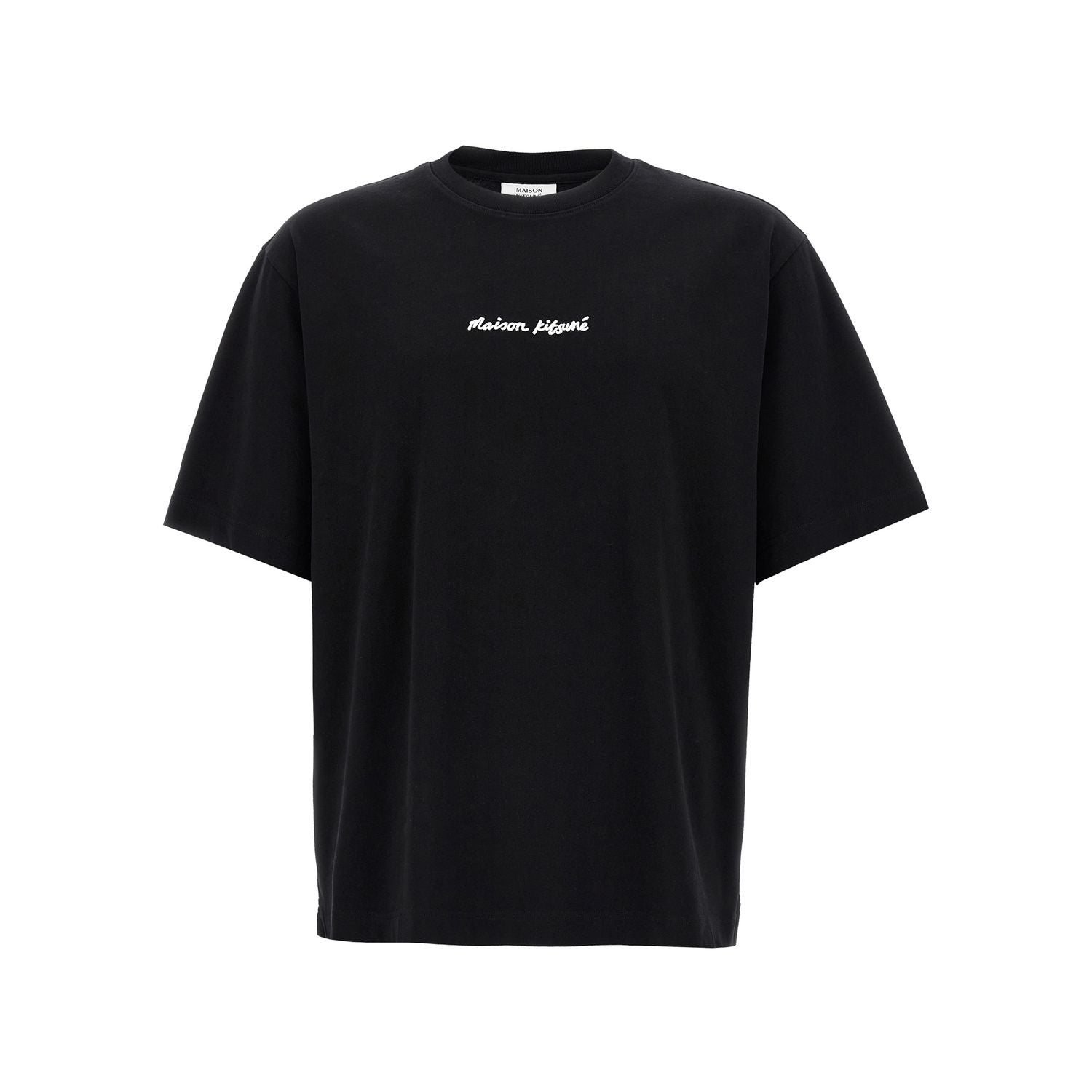 Maison Kitsuné Black Cotton T-Shirt