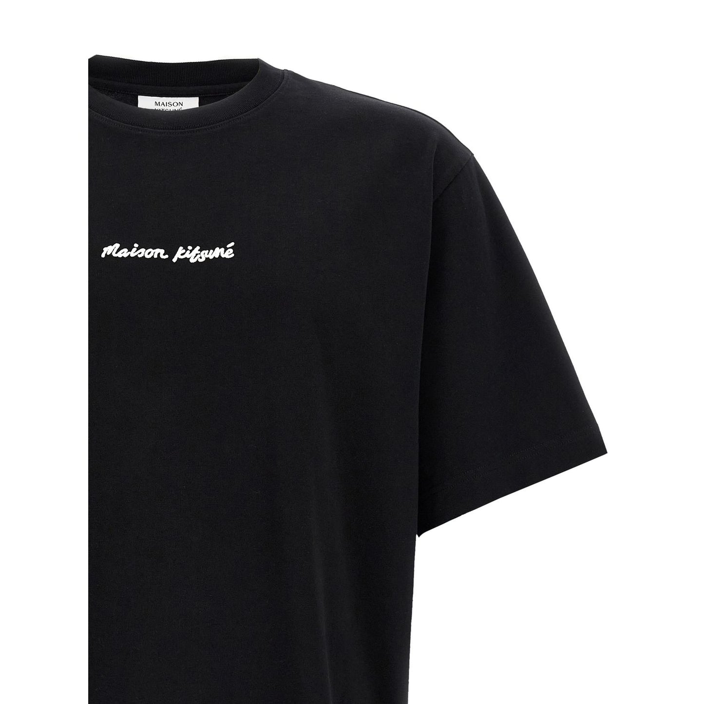 Maison Kitsuné Black Cotton T-Shirt