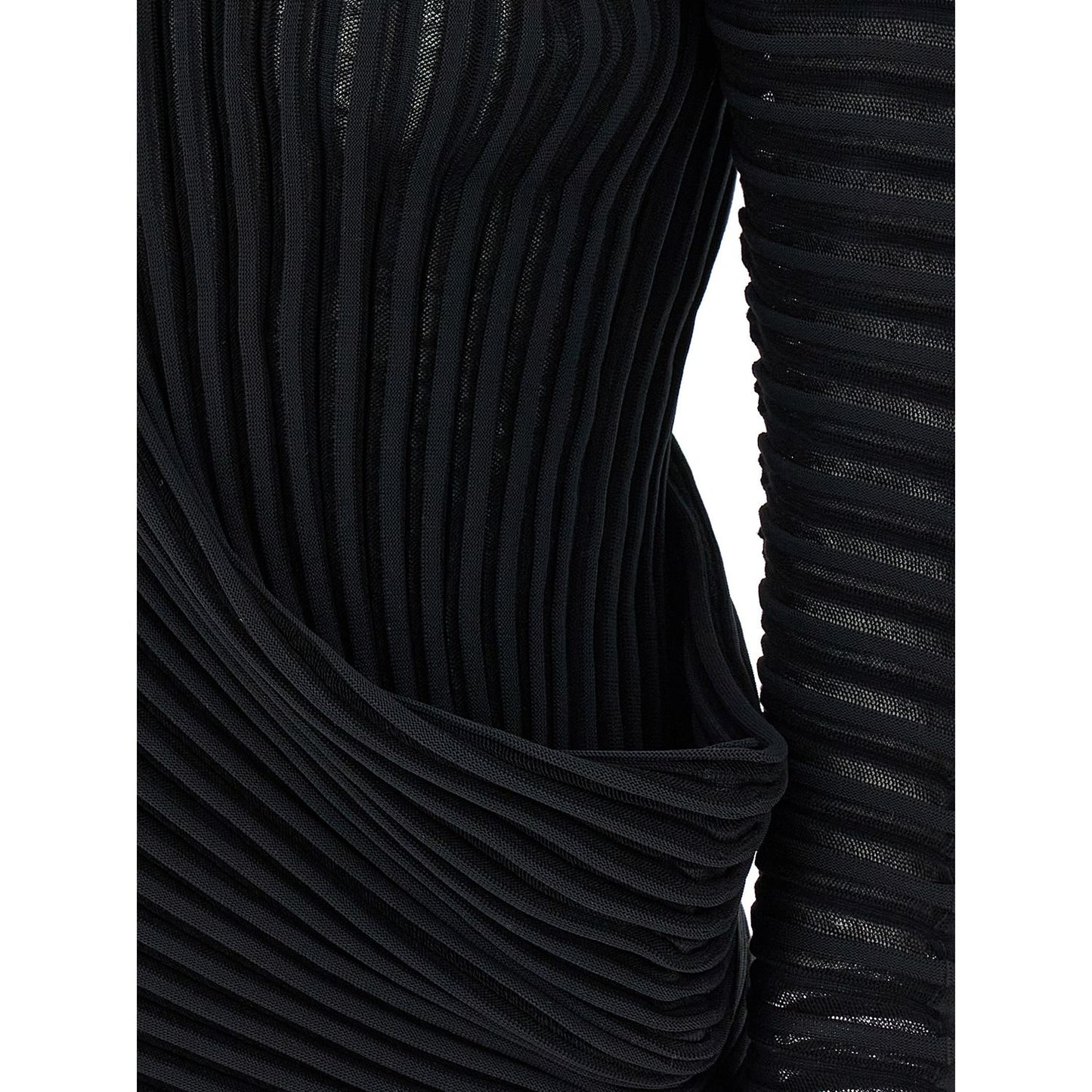 Issey Miyake Black Polyester Shirt