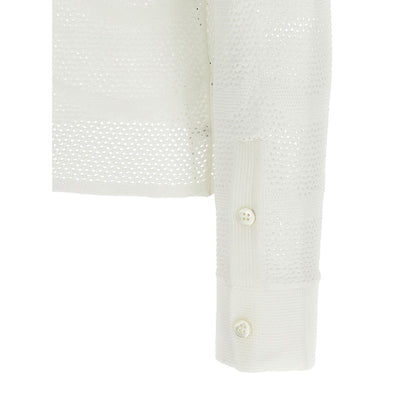 Tom Ford White Cotton Cardigan