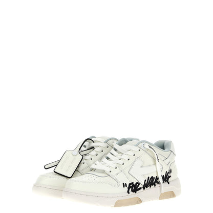 Off-White Bicolor Bovine Leather Low Top Sneakers