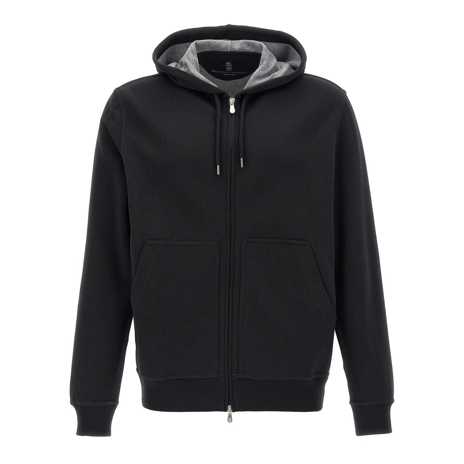 Brunello Cucinelli Black Cotton Sweatshirt
