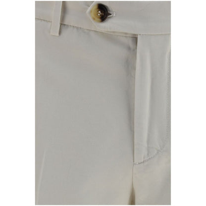 Brunello Cucinelli White Cotton Casual Pants