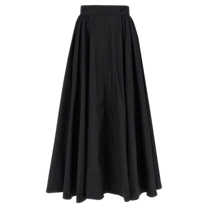 The Andamane Black Polyester Mini Skirt