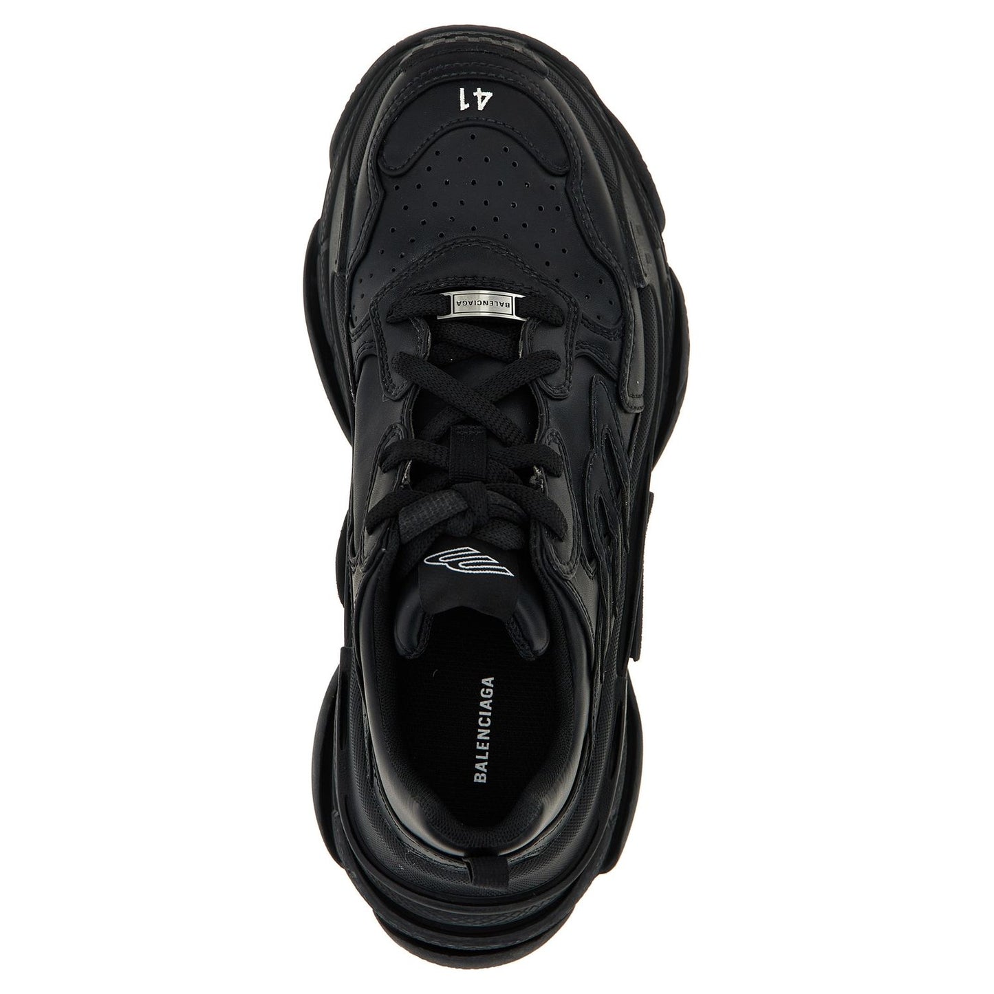 Balenciaga Black Polyethylene Athletic Sneakers