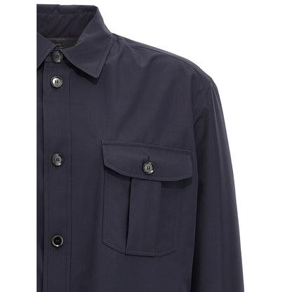 Brioni Blue Silk Jacket