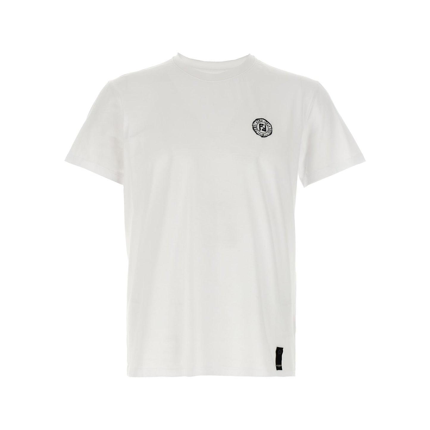 Fendi White Cotton T-Shirt