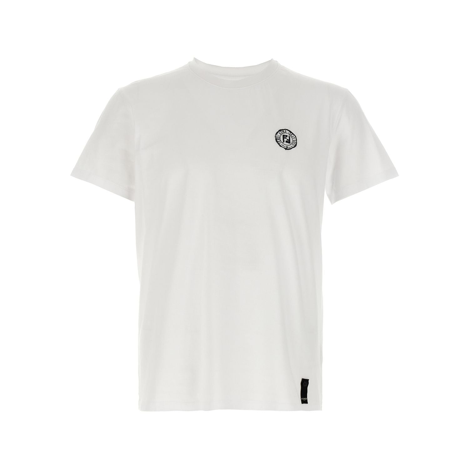 Fendi White Cotton T-Shirt
