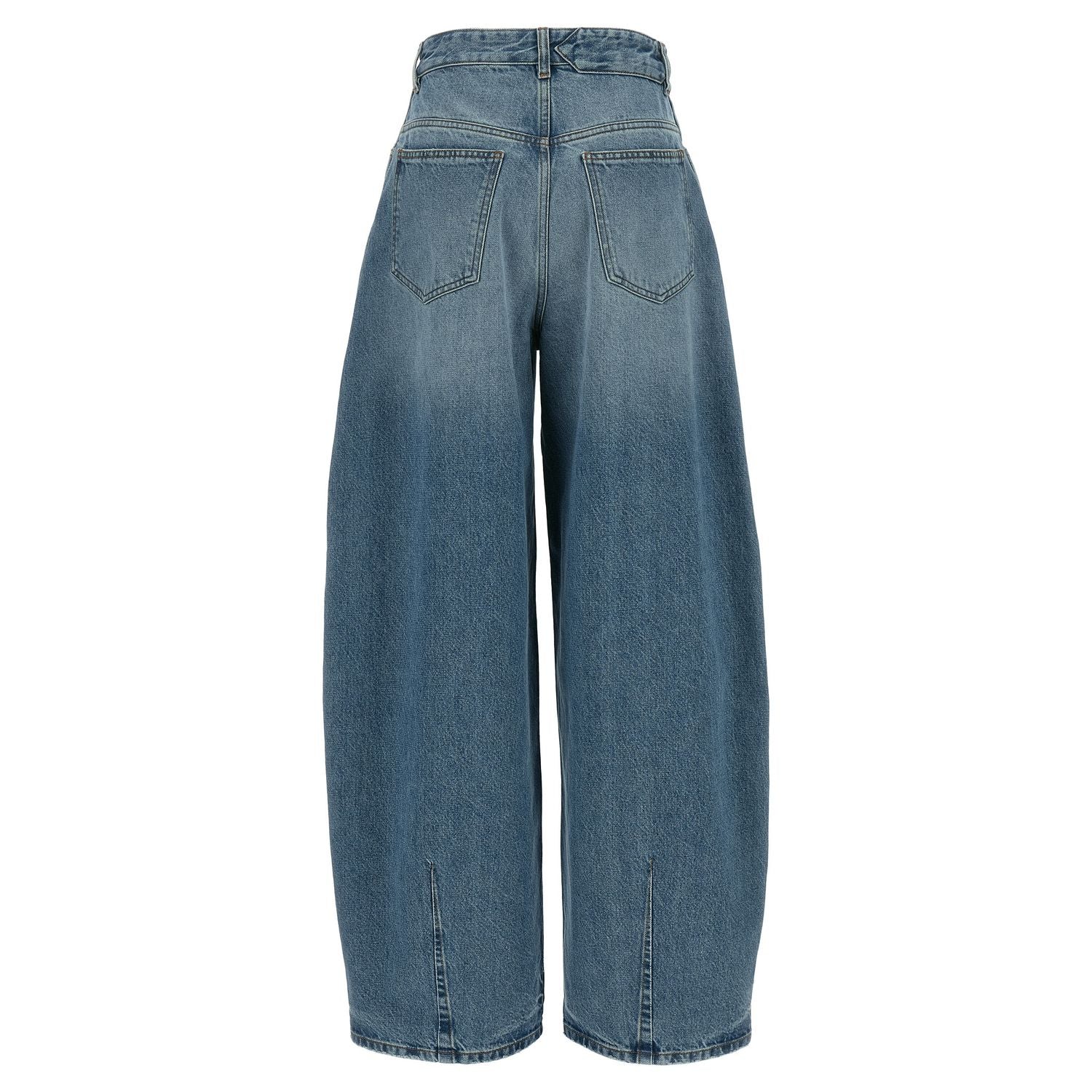 Jacquemus Blue Cotton High-Waisted Jean