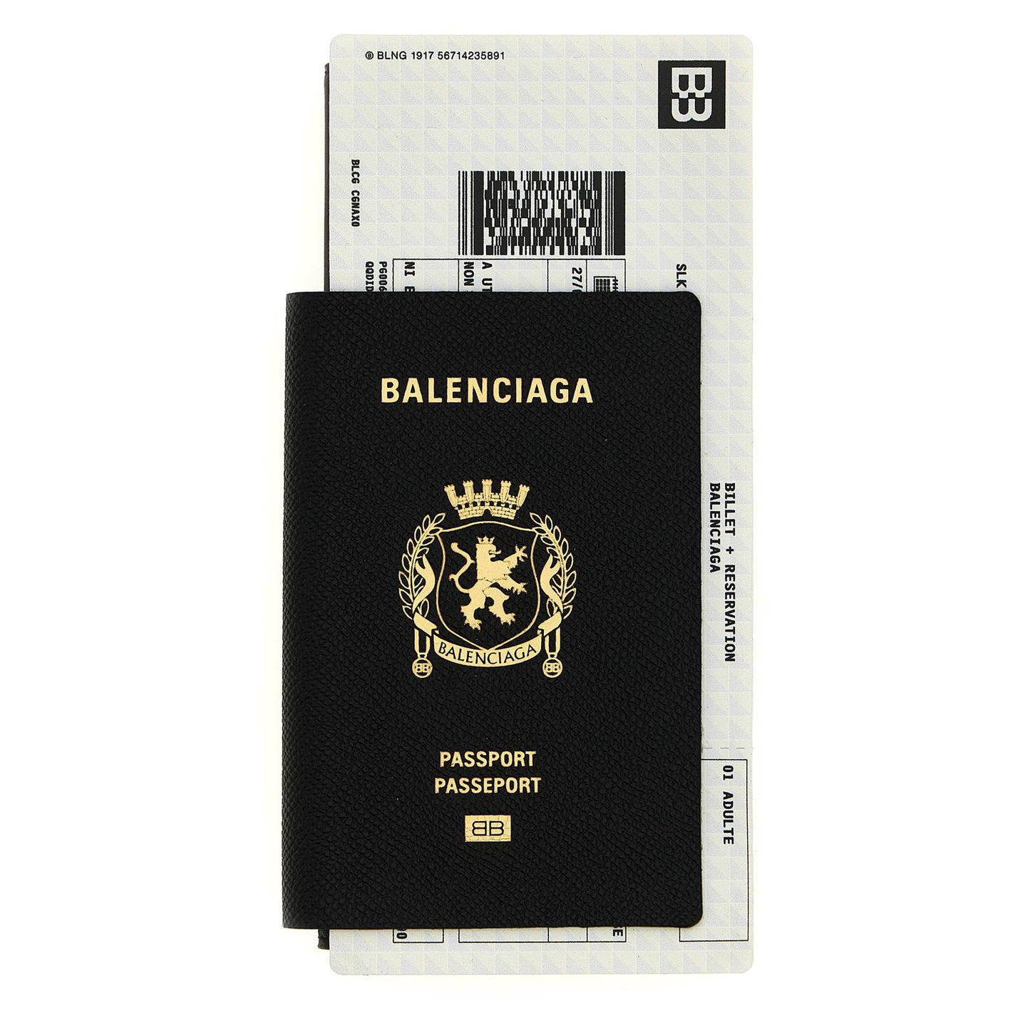 Balenciaga Black Leather Wallet