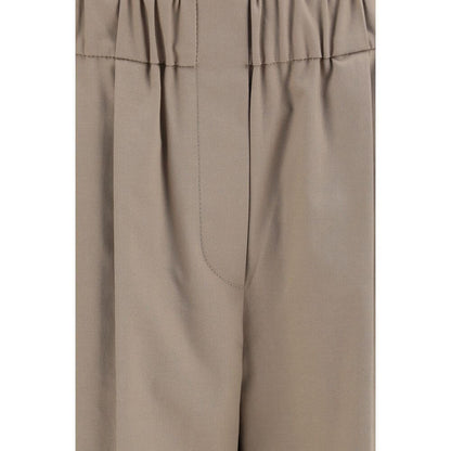 Brunello Cucinelli Beige Cotton Casual Pants