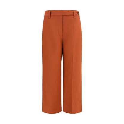 Brunello Cucinelli Brown Viscose Casual Pants