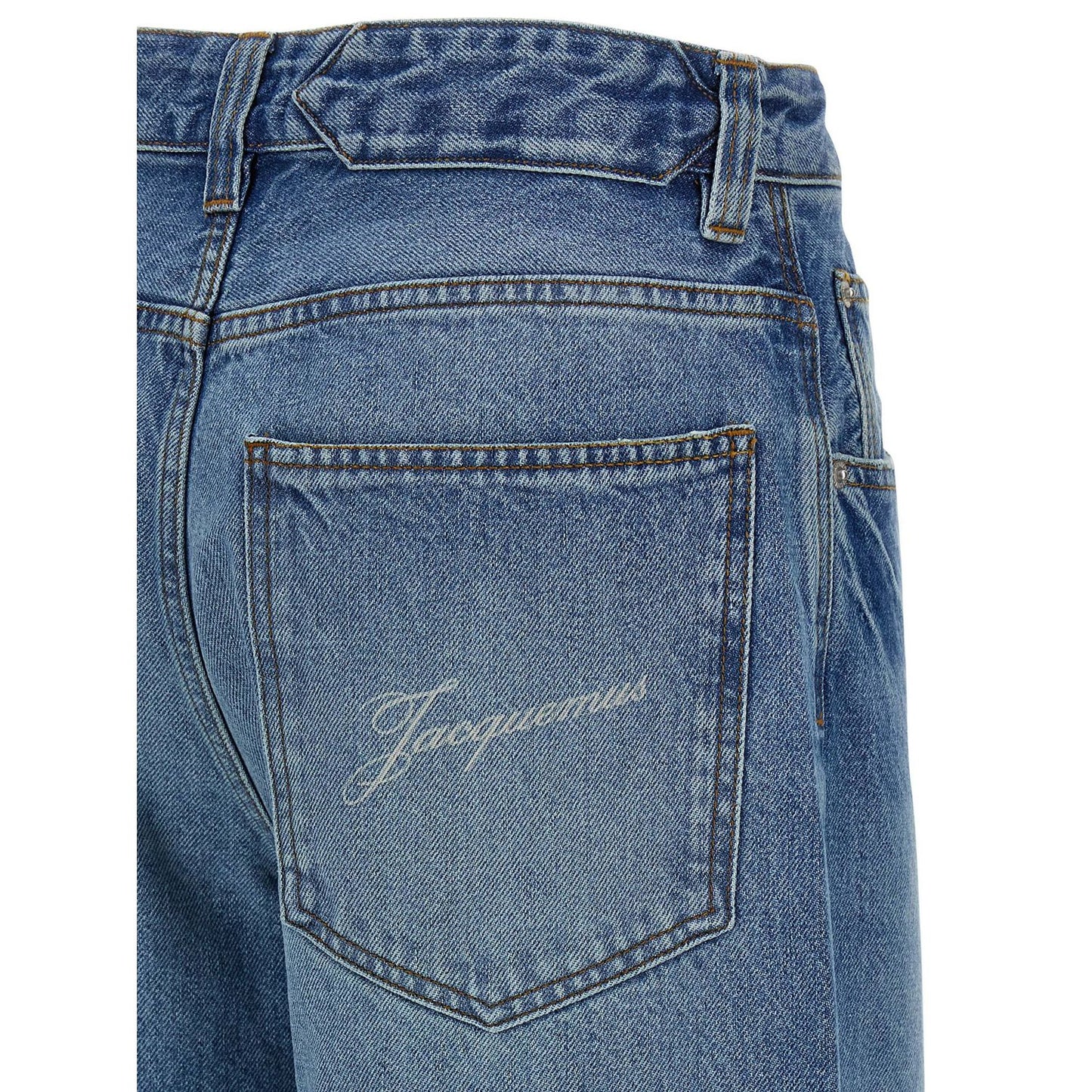 Jacquemus Blue Cotton Jeans Denim