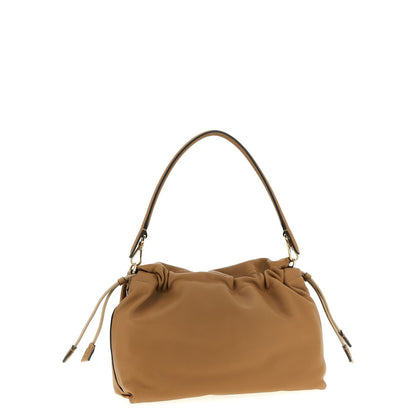 Fendi Beige Lamb Leather Shoulder Bag