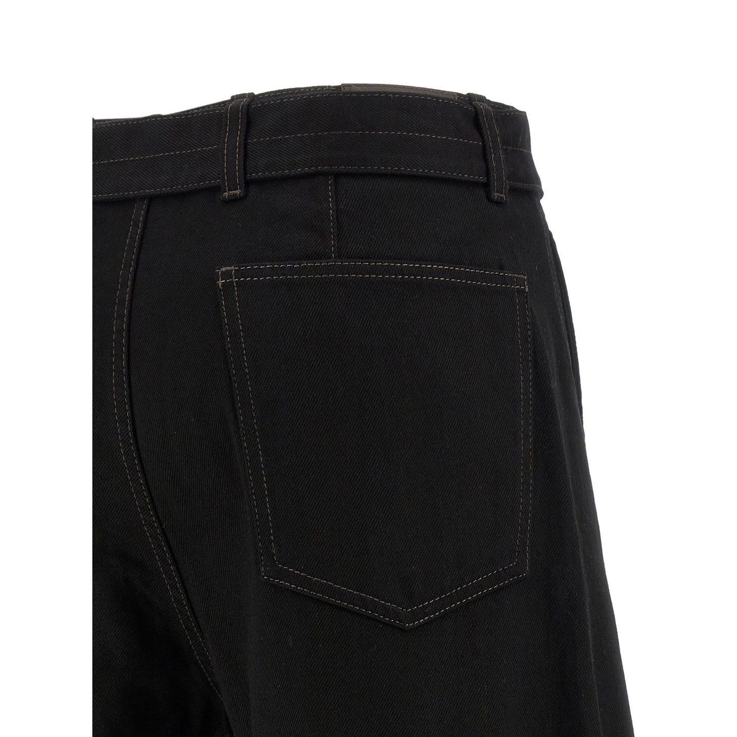 Lemaire Black Cotton Jeans Denim
