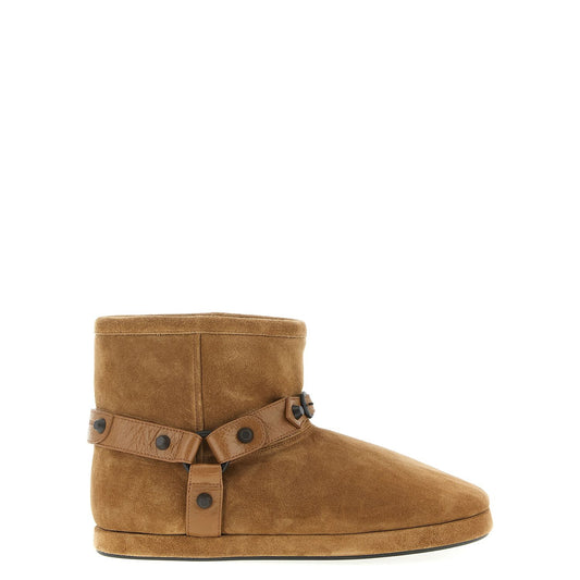 Balenciaga Beige Calfskin Ankle Boots