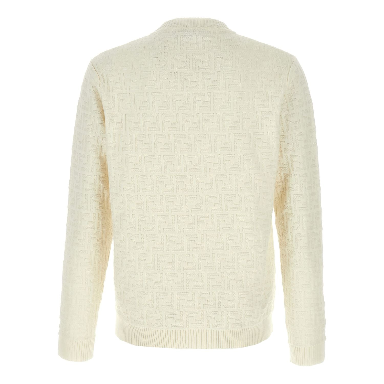 Fendi White Cotton Cardigan