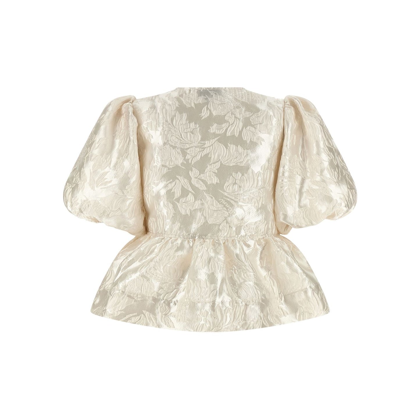 Ganni White Polyester Blouse