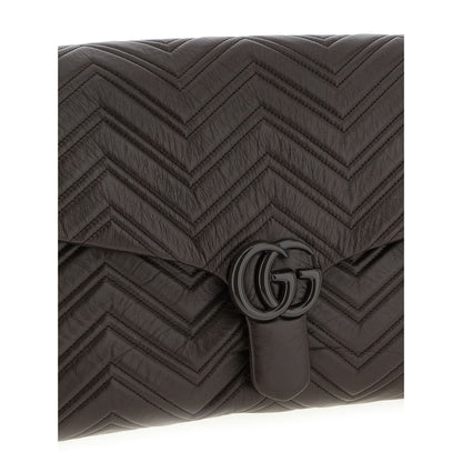 Gucci Brown Calfskin Shoulder Bag