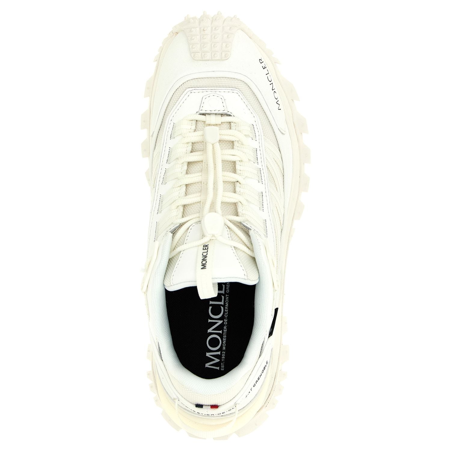 Moncler White Polyamide Athletic Sneakers