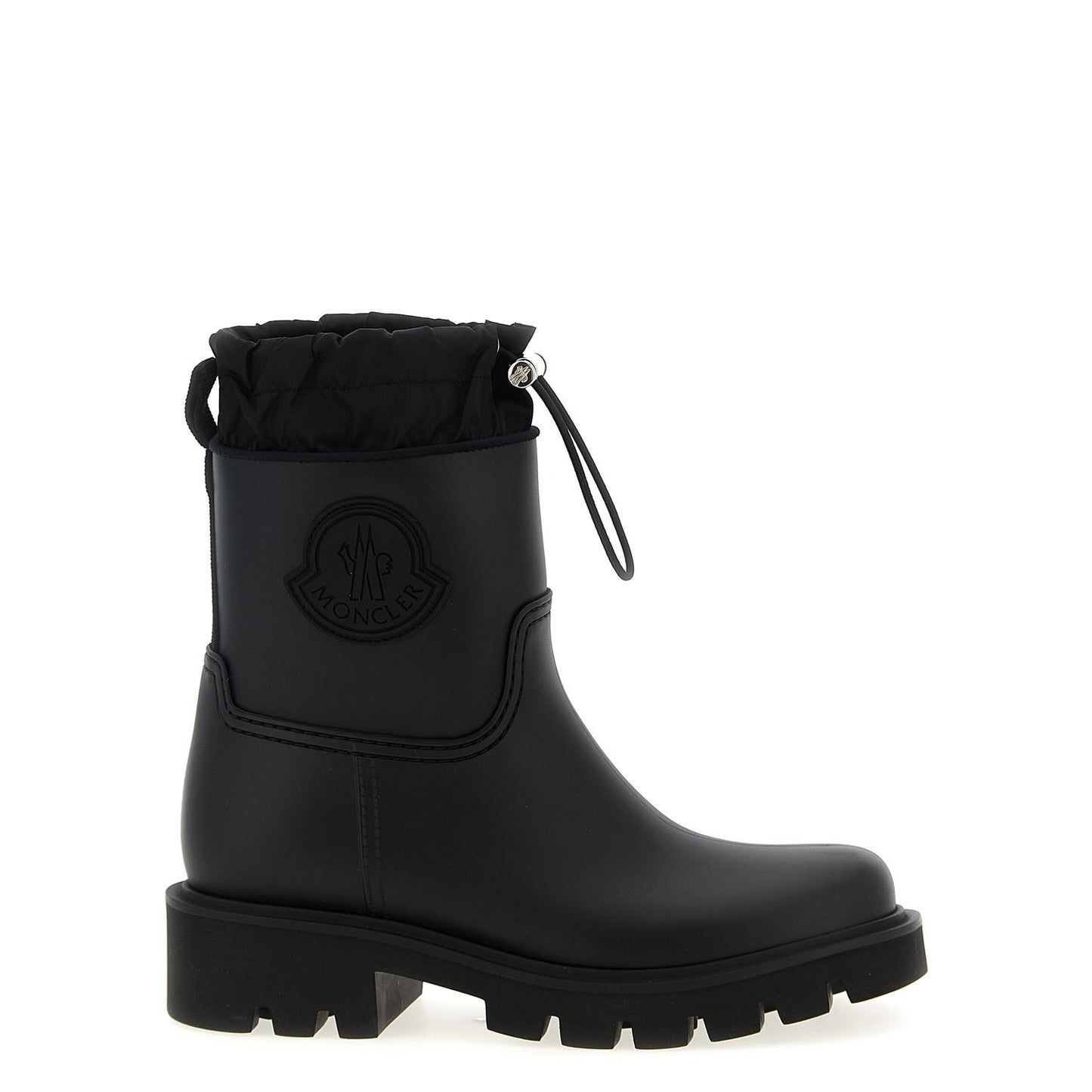 Moncler Black Pvc Ankle Boots