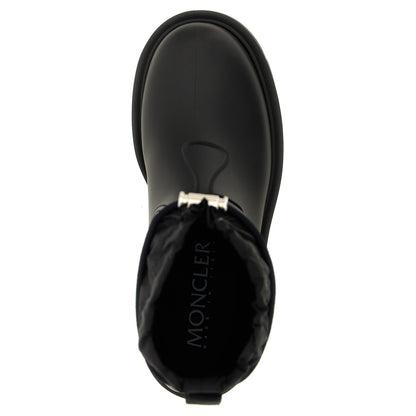 Moncler Black Pvc Ankle Boots
