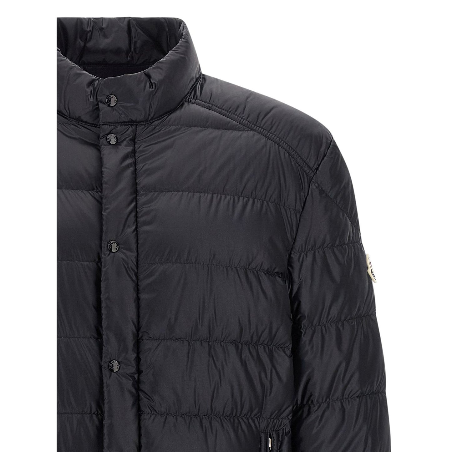 Moncler Blue Polyamide Full-Length Jacket