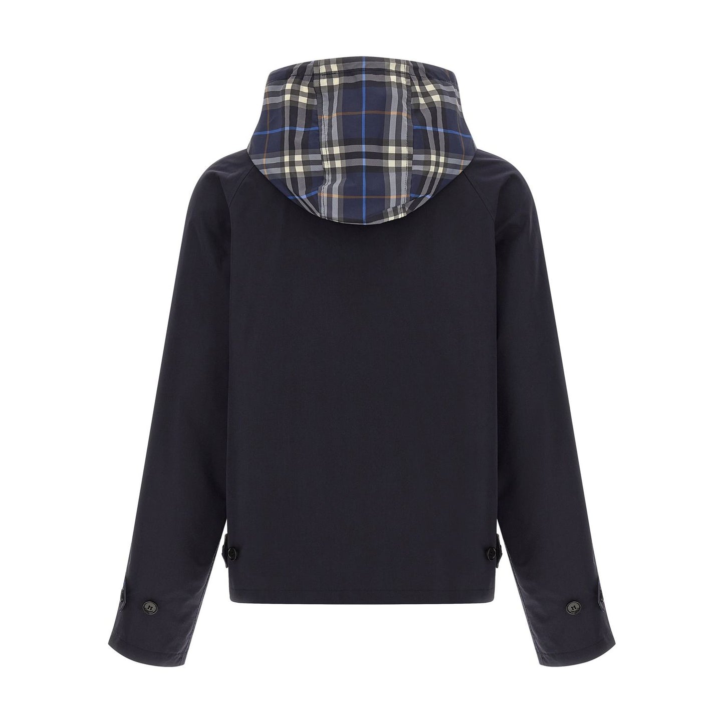 Burberry Blue Cotton Full-Length Jacket