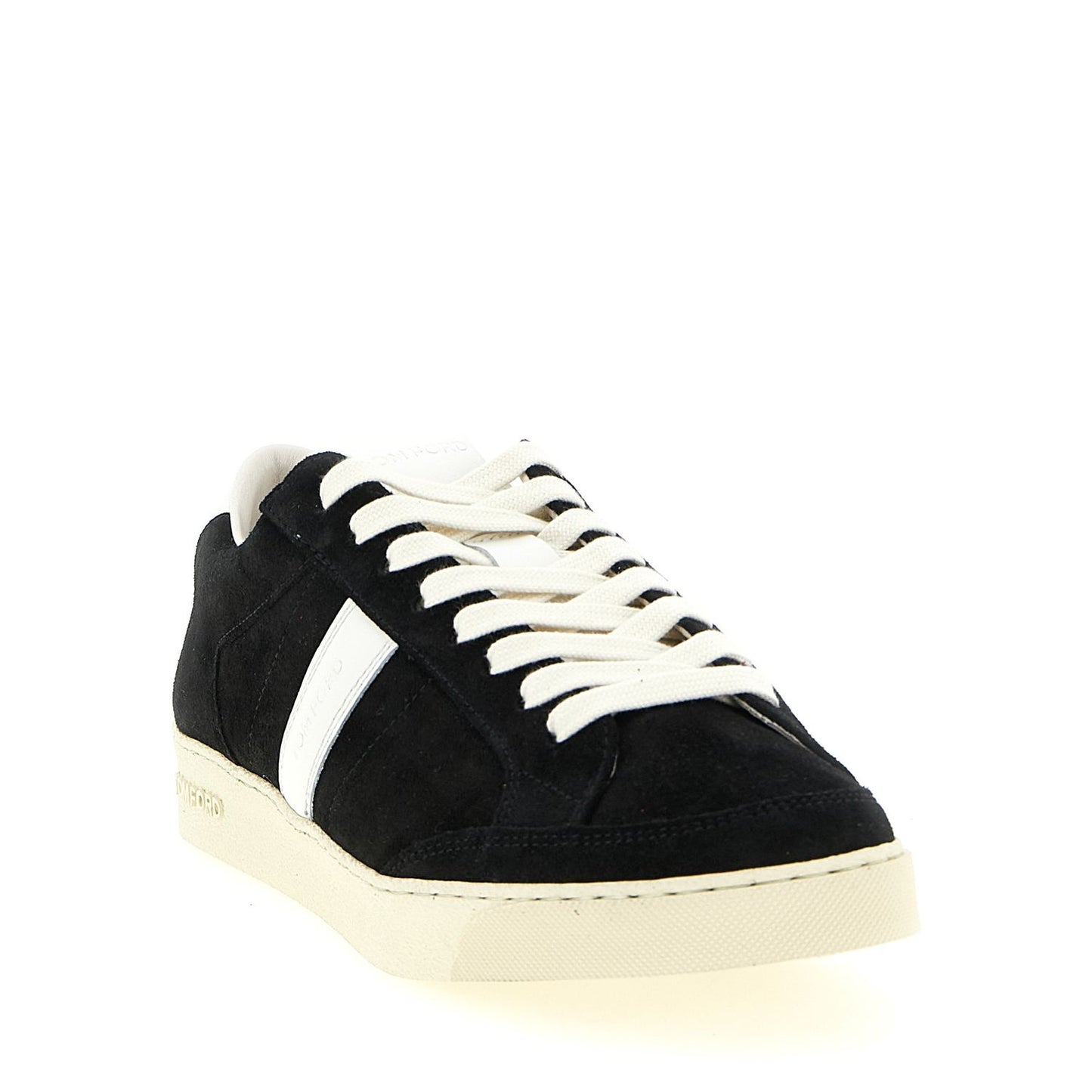 Tom Ford Bicolor Leather Low Top Sneakers