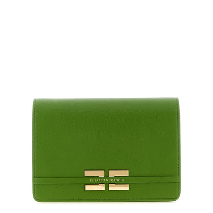 Elisabetta Franchi Bicolor Polyester Crossbody Bag