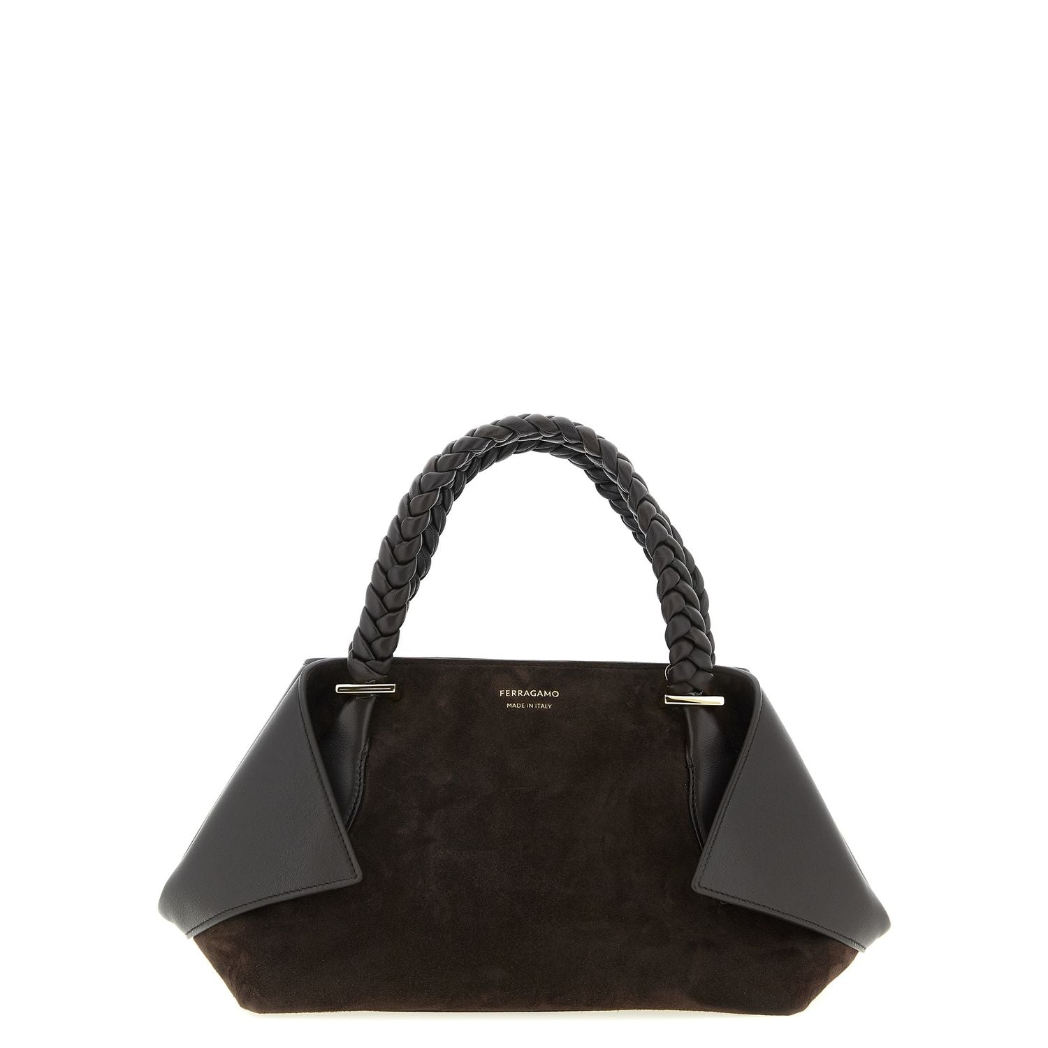 Ferragamo Brown Goatskin Handbag