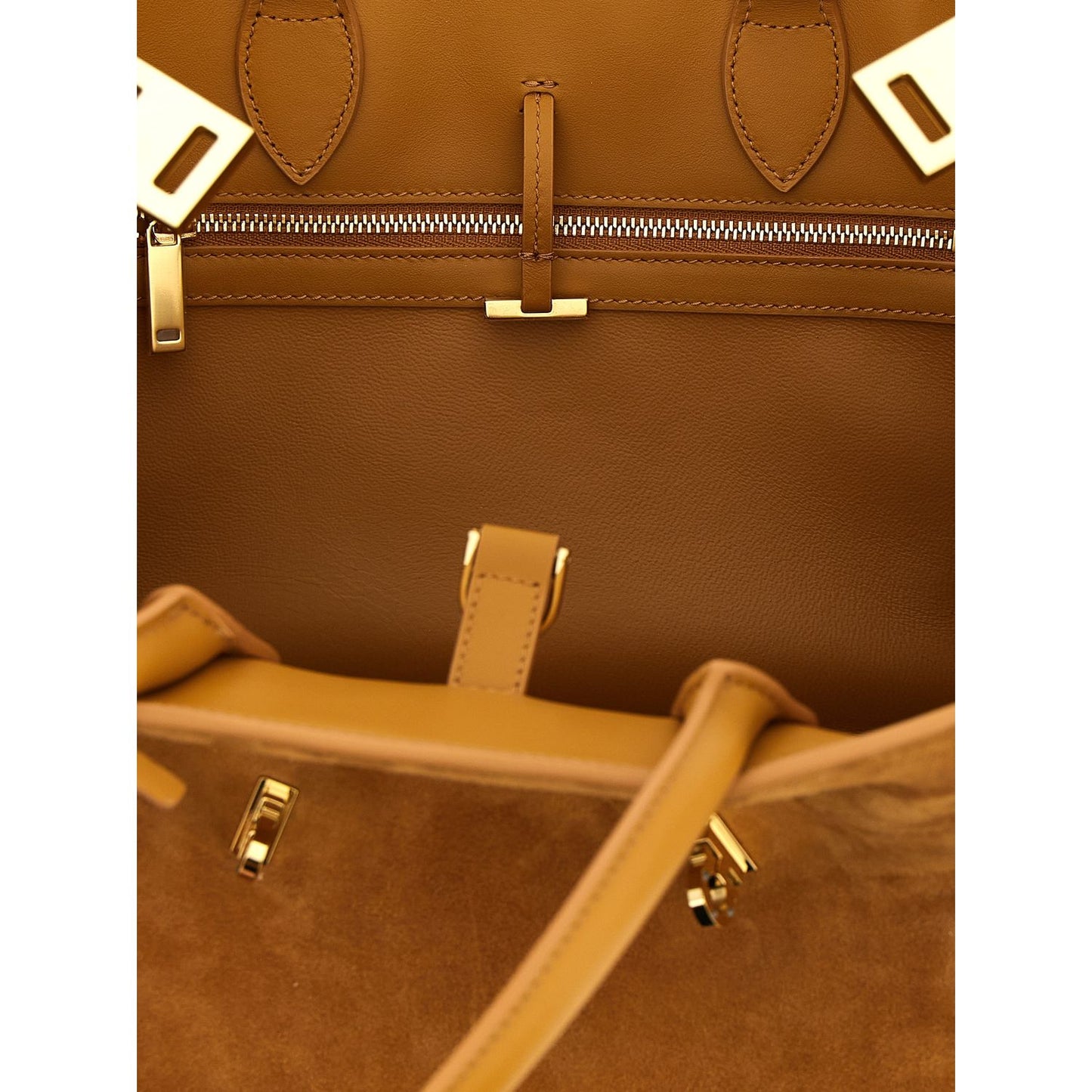 Ferragamo Beige Goatskin Handbag