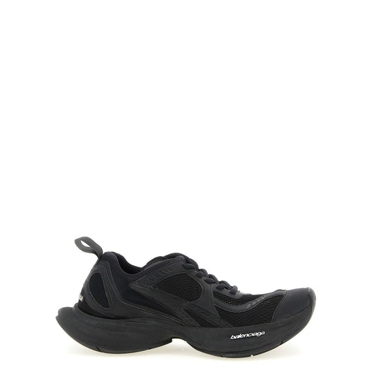 Balenciaga Black Polyester Athletic Sneakers