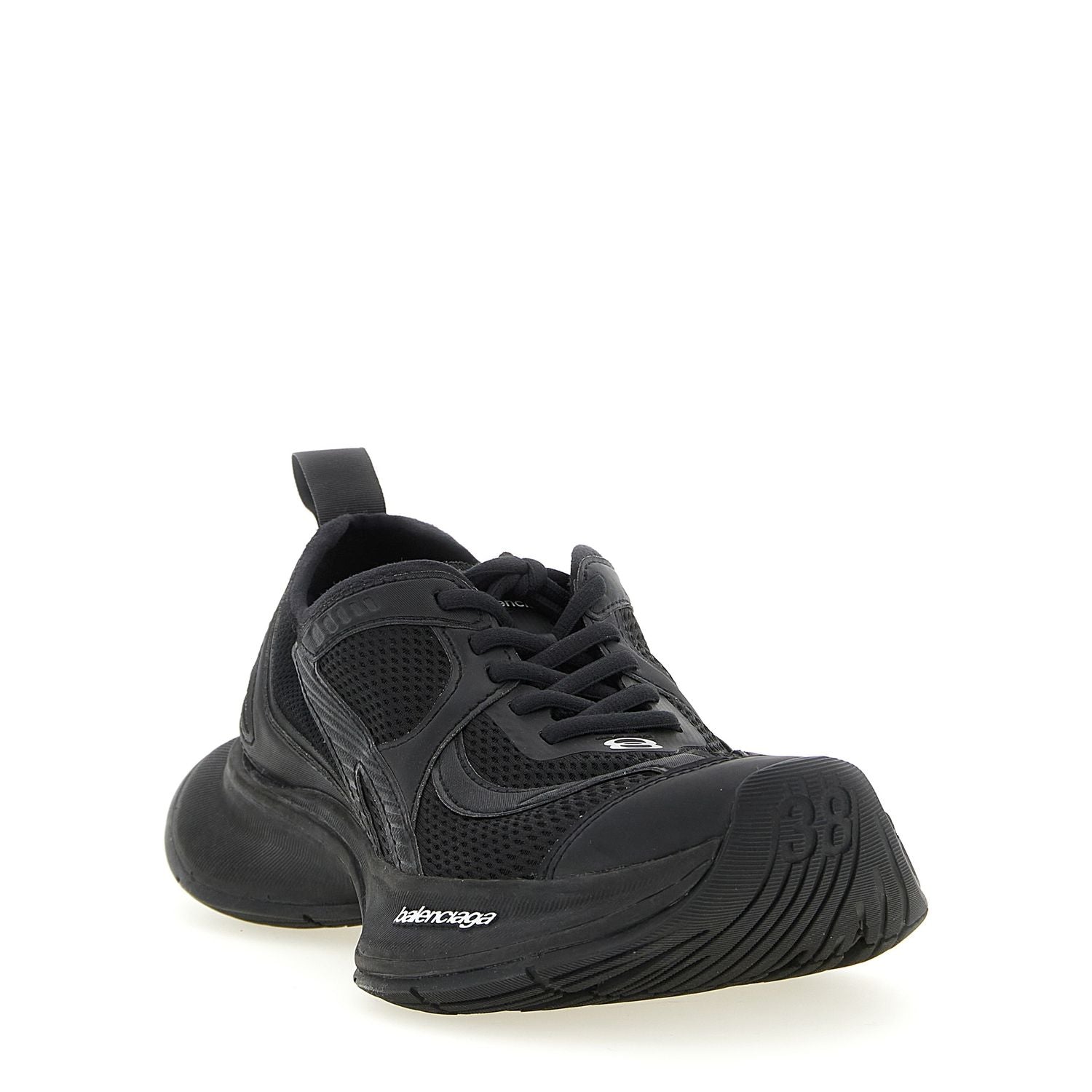 Balenciaga Black Polyester Athletic Sneakers