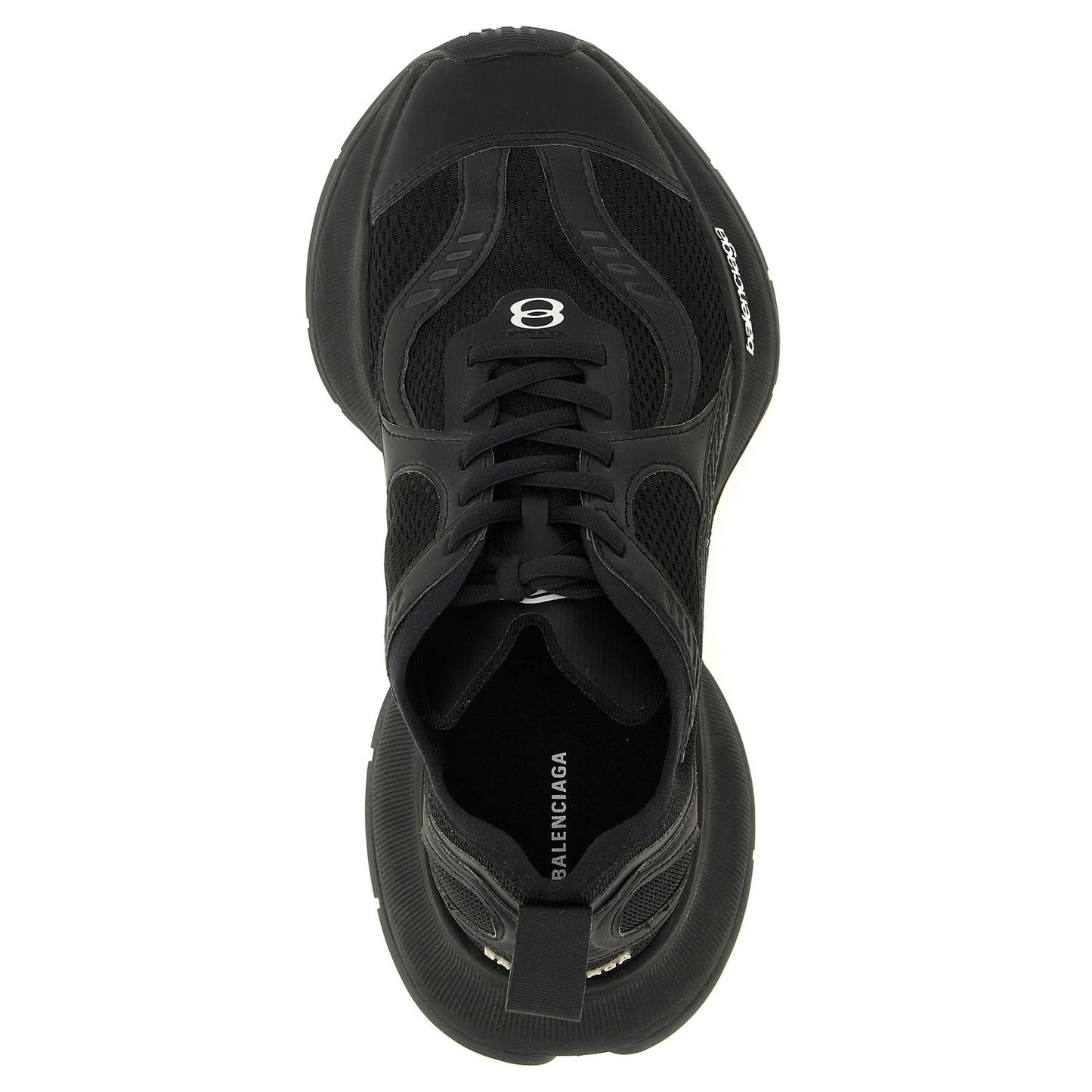 Balenciaga Black Polyester Athletic Sneakers