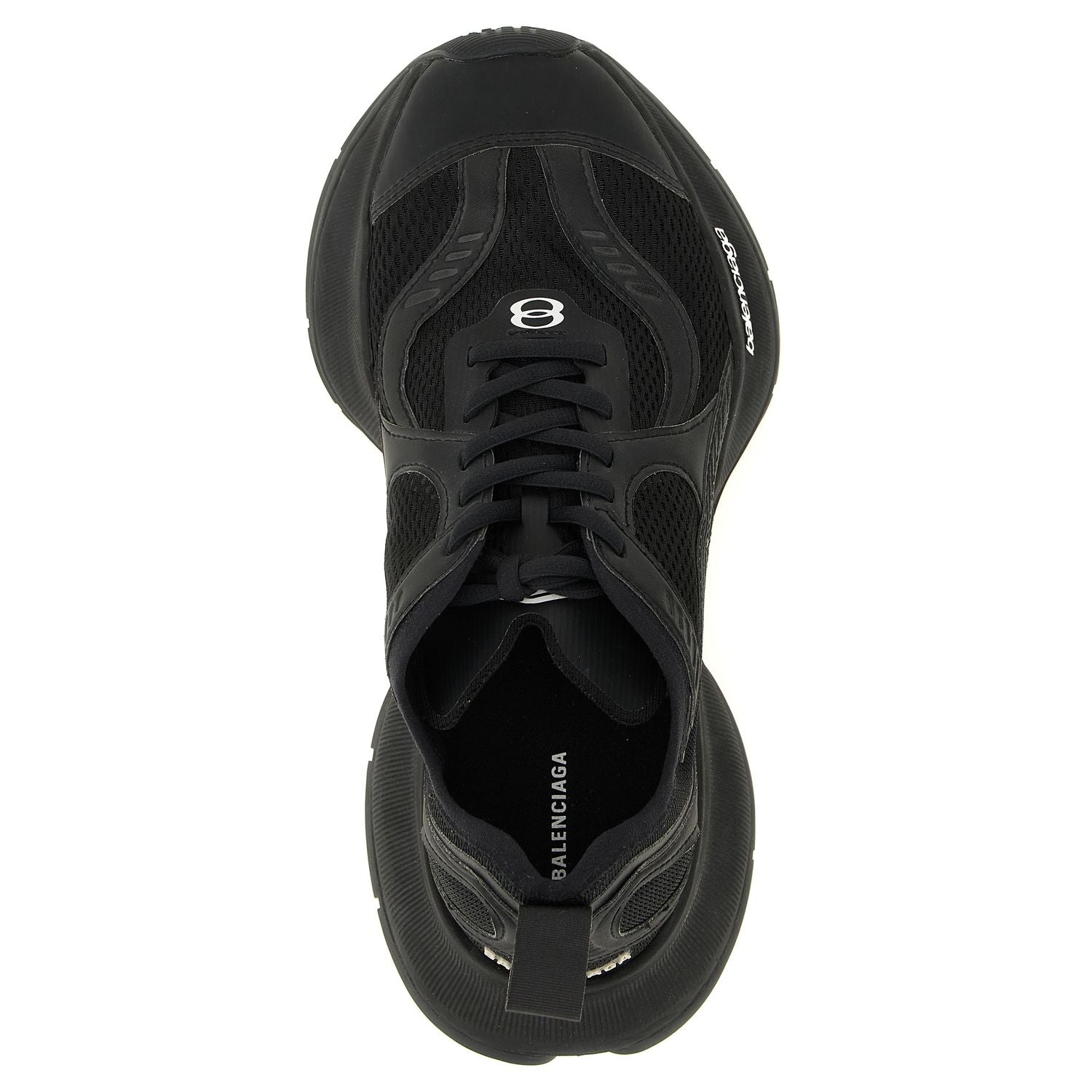 Balenciaga Black Polyester Athletic Sneakers