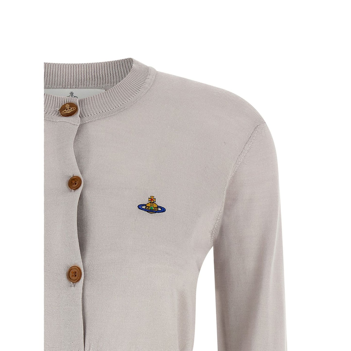 Vivienne Westwood Gray Wool Cardigan